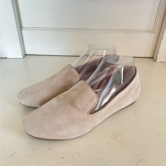 Birdies beige velvet Starling flags size 9.5 - Picture 1 of 9